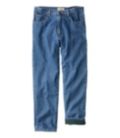 Fleece-Lined Double L Jeans, Classic Fit