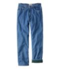 Men's Fleece-Lined Double L Jeans, Relaxed Fit