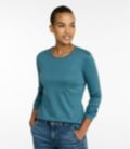 Pima Cotton Crewneck, Long-Sleeve