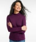 Pima Cotton Stand-Up Neck, Long-Sleeve