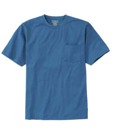 Carefree Unshrinkable Tee with Pocket, Traditional Fit