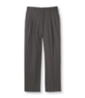 Washable Year-Round Wool Trousers, Natural Fit Hidden Comfort Pleated