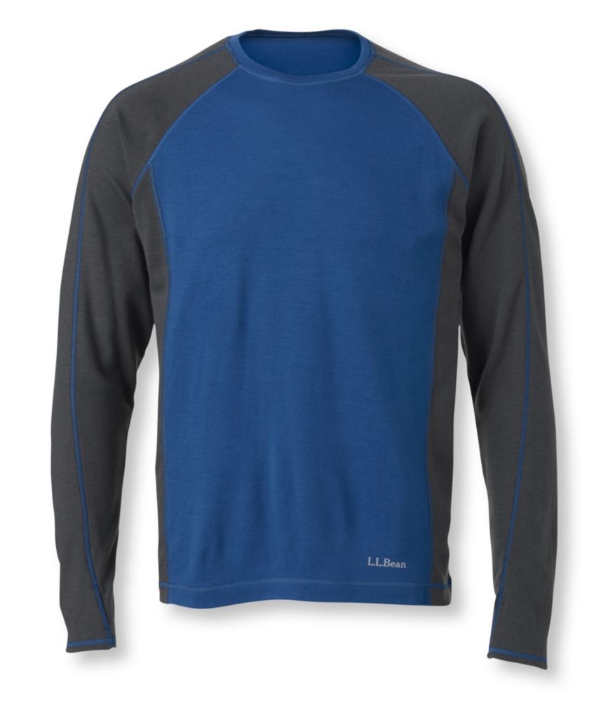 L.L.Bean Cresta Wool Midweight Base Layer, Crew