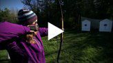 Jim and Stephanie take up archery (02:03)