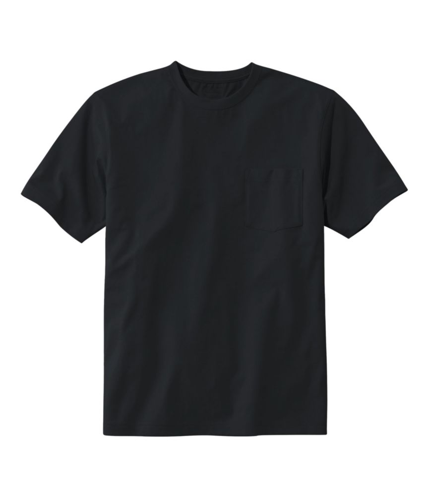Carefree Unshrinkable Tee With Pocket, Traditional Fit