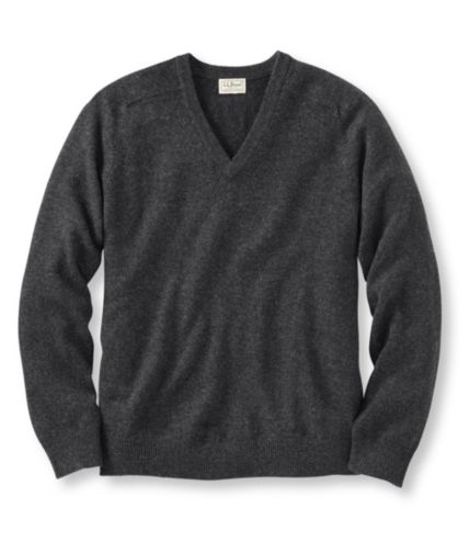 Men's Bean's Lambswool V-Neck Sweater | Free Shipping at L.L.Bean