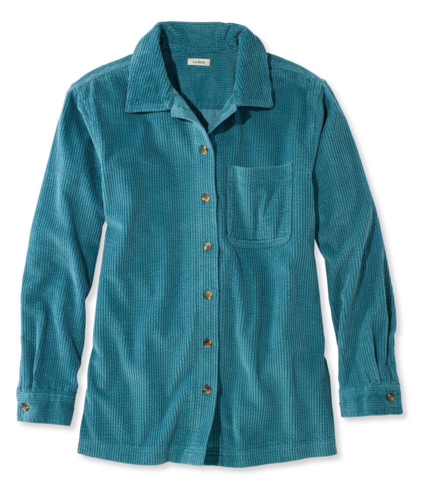 Comfort Corduroy Big Shirt Misses Petite