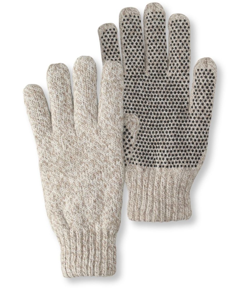 Ragg Wool Gloves With Gripper Dots