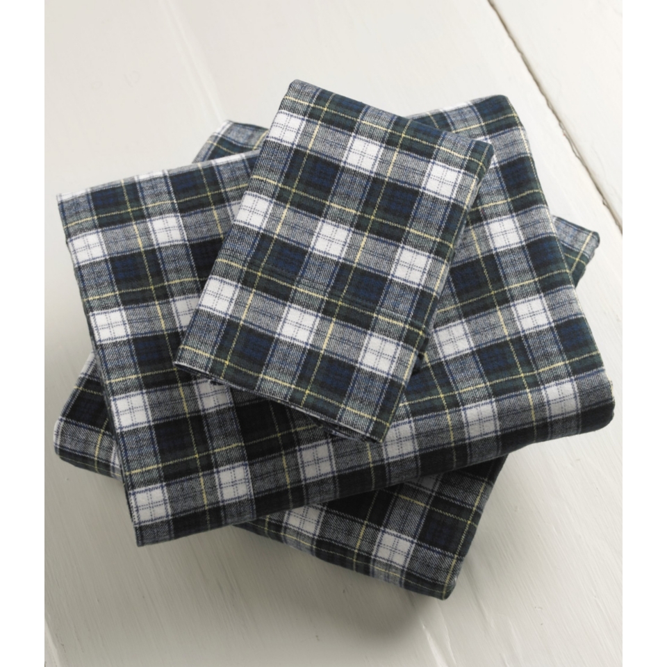 Heritage Chamois Flannel Pillowcases Plaid Set of 2