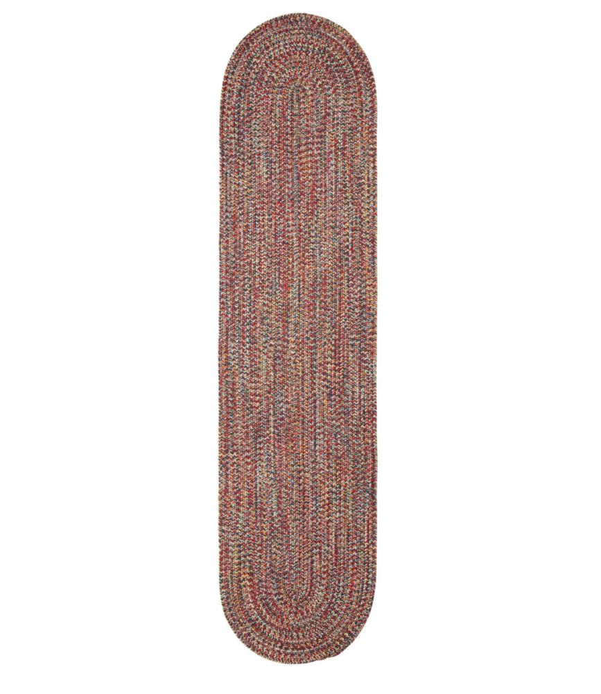 All Weather Braided Oval Runner, Cocentric Pattern