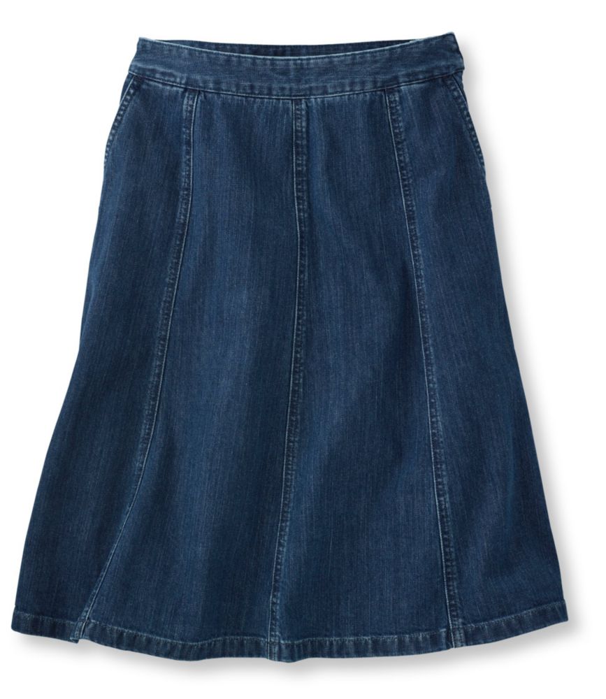 Gored Skirt, Denim Misses