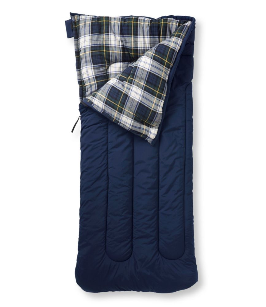 Camp Sleeping Bag, Kids Flannel Lined 40