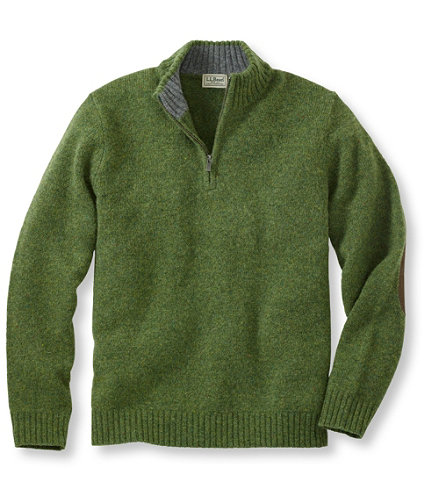Men's Shetland Wool Sweater, Quarter-Zip | Free Shipping at L.L.Bean