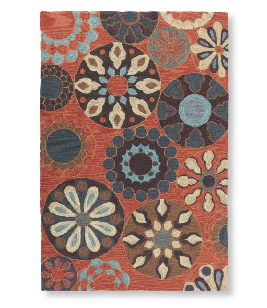 Easy Care Hooked Suzani Rug